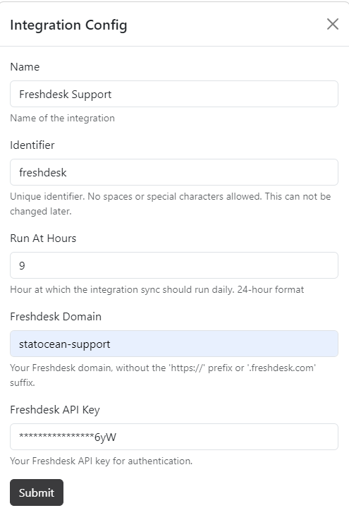 Freshdesk Integration