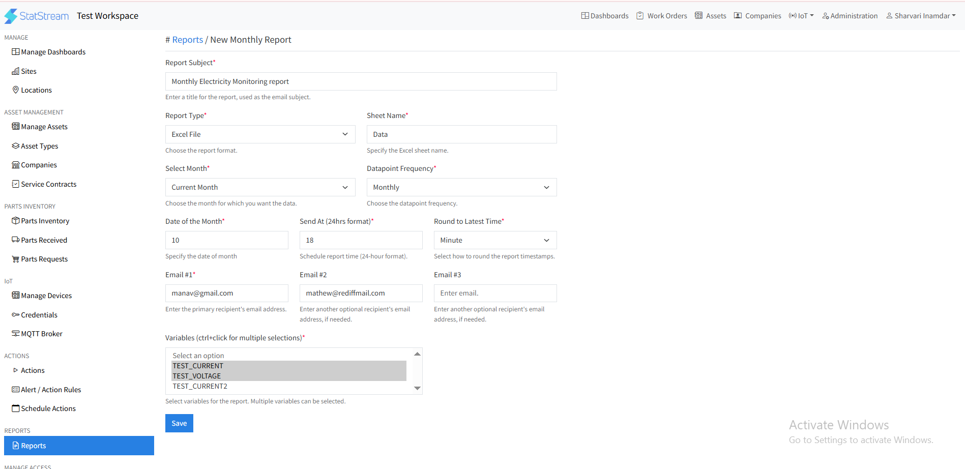 Monthly Reports