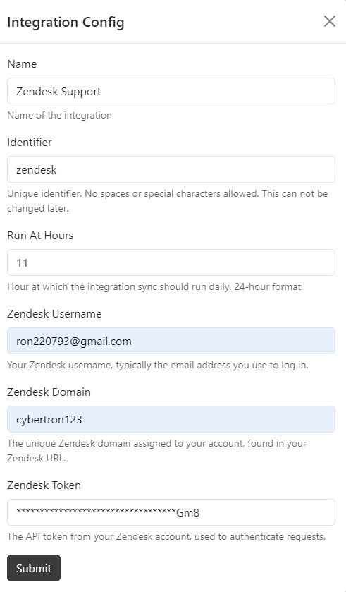 Zendesk Integration